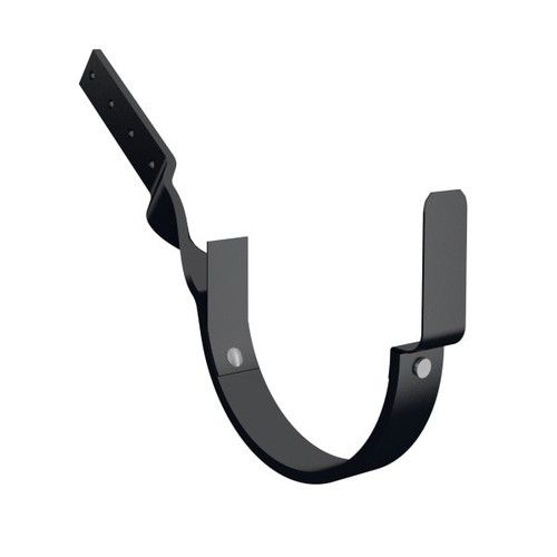 Lindab Steel Gutter Side Fix Rafter Bracket - 125mm Matte Black