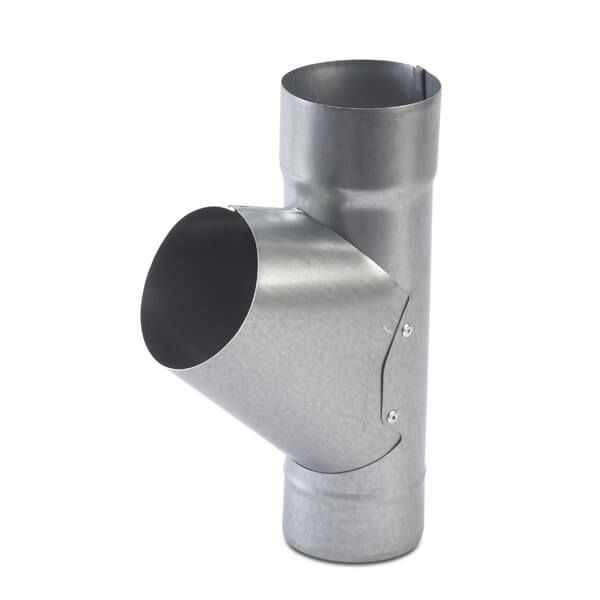 Galeco Steel Downpipe Branch - 87mm Galvanised