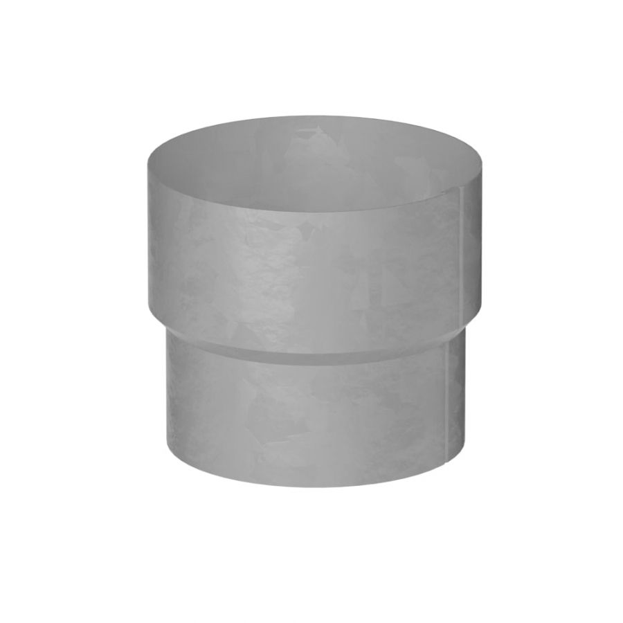 Galeco Steel Round Socket Downpipe Kit Galvanised - 87mm Diameter