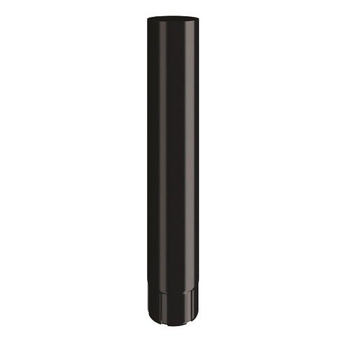 Lindab Steel Intermediate Downpipe - 75mm x 0.5mtr Matte Black