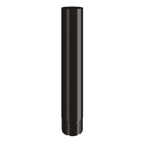 Lindab Steel Intermediate Downpipe - 87mm x 0.5mtr Black