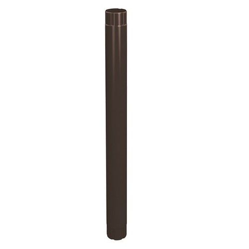 Lindab Steel Intermediate Downpipe - 100mm x 1mtr Coffee Brown