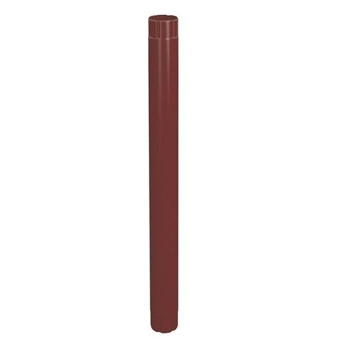 Lindab Steel Intermediate Downpipe - 100mm x 1mtr Dark Red