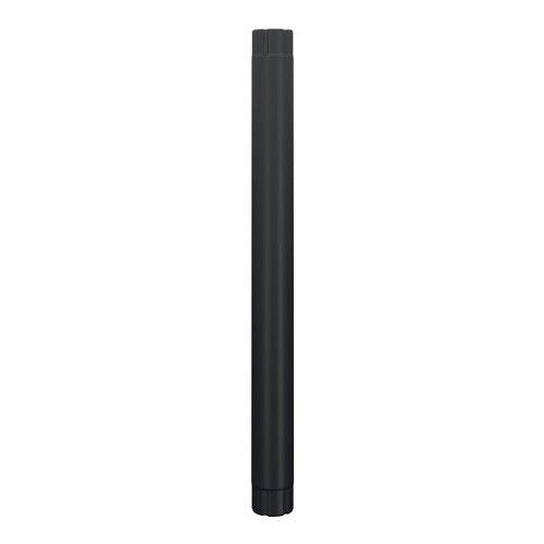 Lindab Steel Intermediate Downpipe - 100mm x 1mtr Matte Black