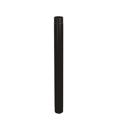 Lindab Steel Intermediate Downpipe - 87mm x 1mtr Black