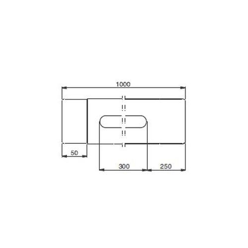Lindab Steel Rod Access Downpipe - 100mm x 1mtr Dark Red
