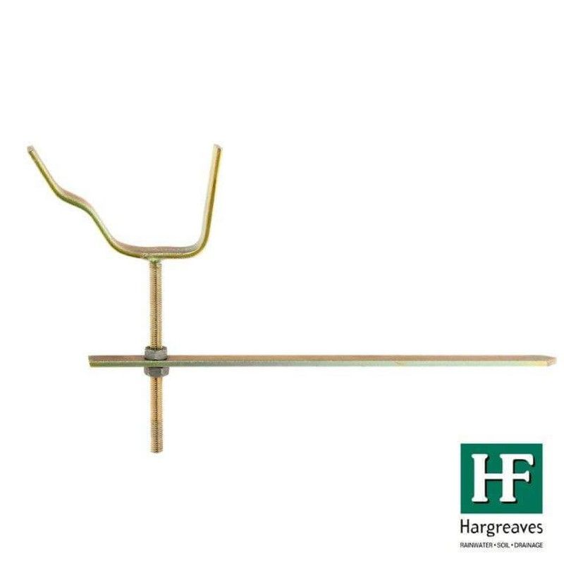 Cast Iron Notts Ogee Gutter Rise & Fall Bracket - 115mm Galvanised