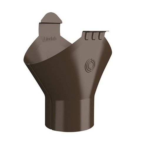 Lindab Steel Gutter Outlet 87mm - 100mm Brown