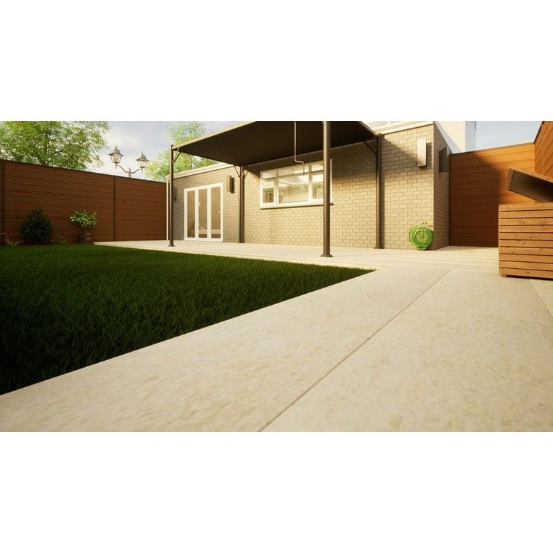 Porcelain Paving - 1200mm x 600mm x 20mm Cream