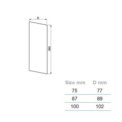 Lindab Steel Sliding Downpipe - 87mm Graphite