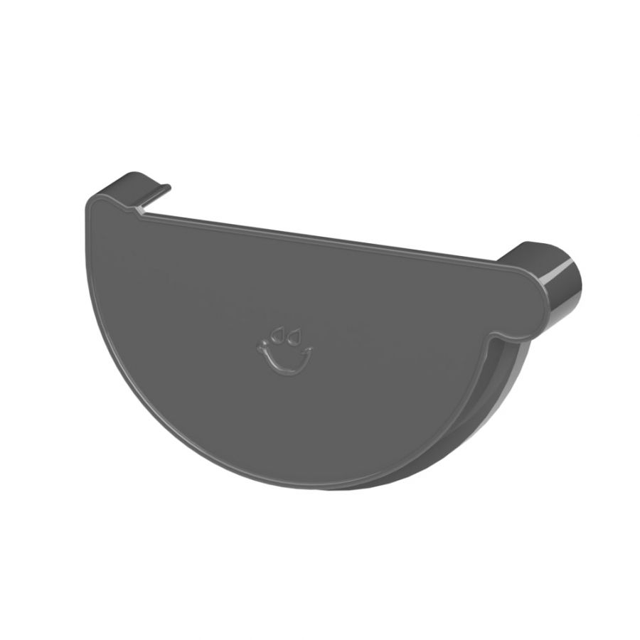 Galeco PVC Half Round Gutter Kit Grey - 150mm