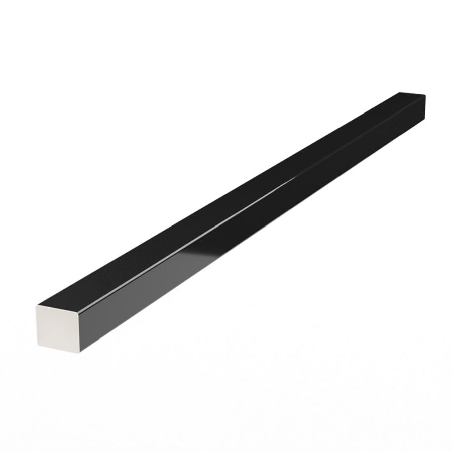 Galeco Square PVC Socket Downpipe Kit Black - 80mm Diameter