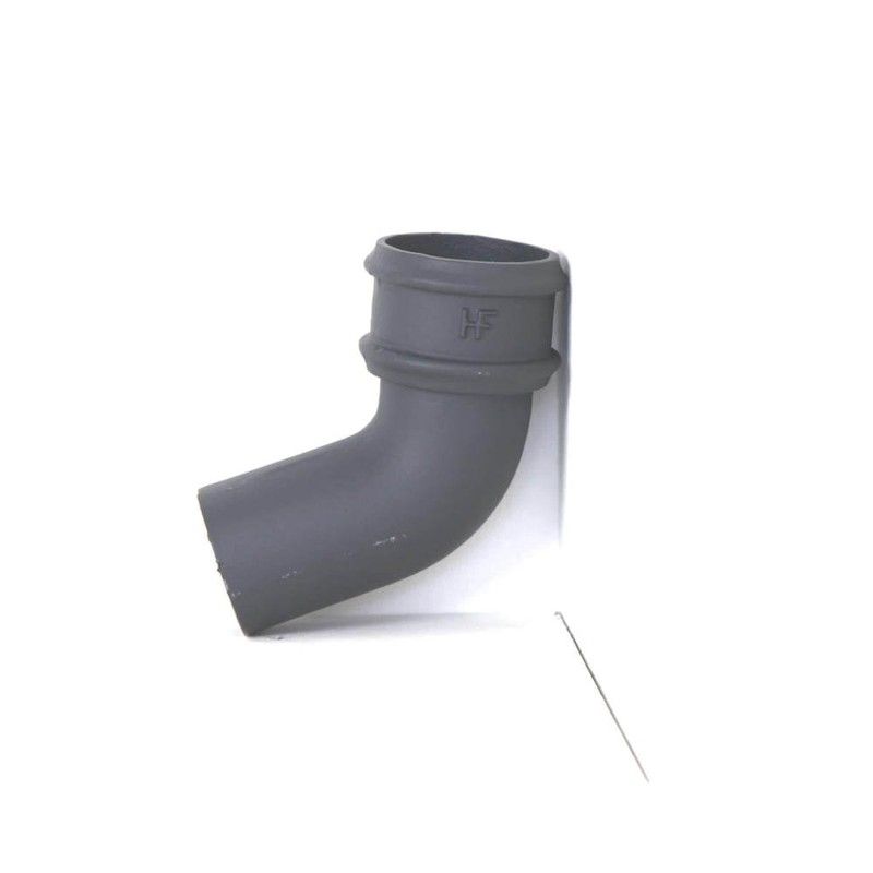 Cast Iron Round Downpipe Bend - 112.5 Degree x 65mm Primed