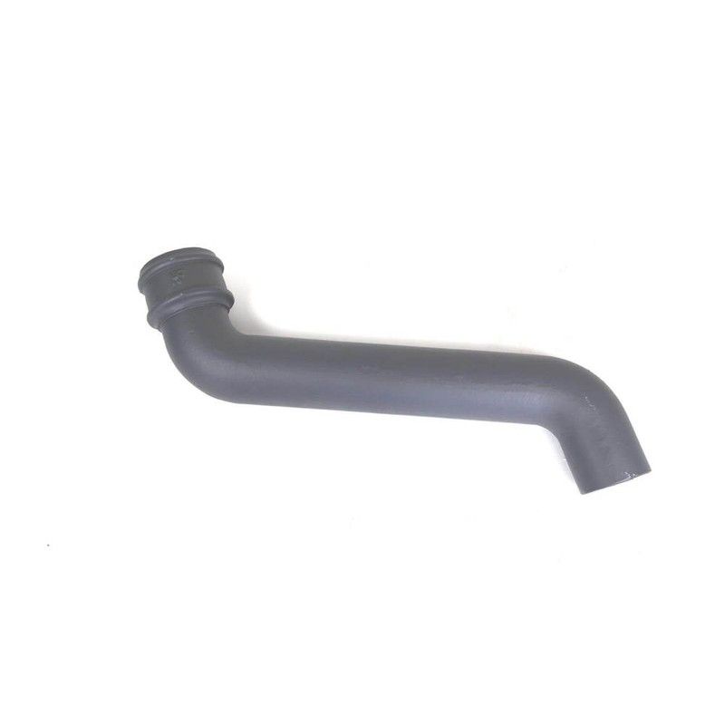 Cast Iron Round Downpipe Offset - 380mm Projection 65mm Primed