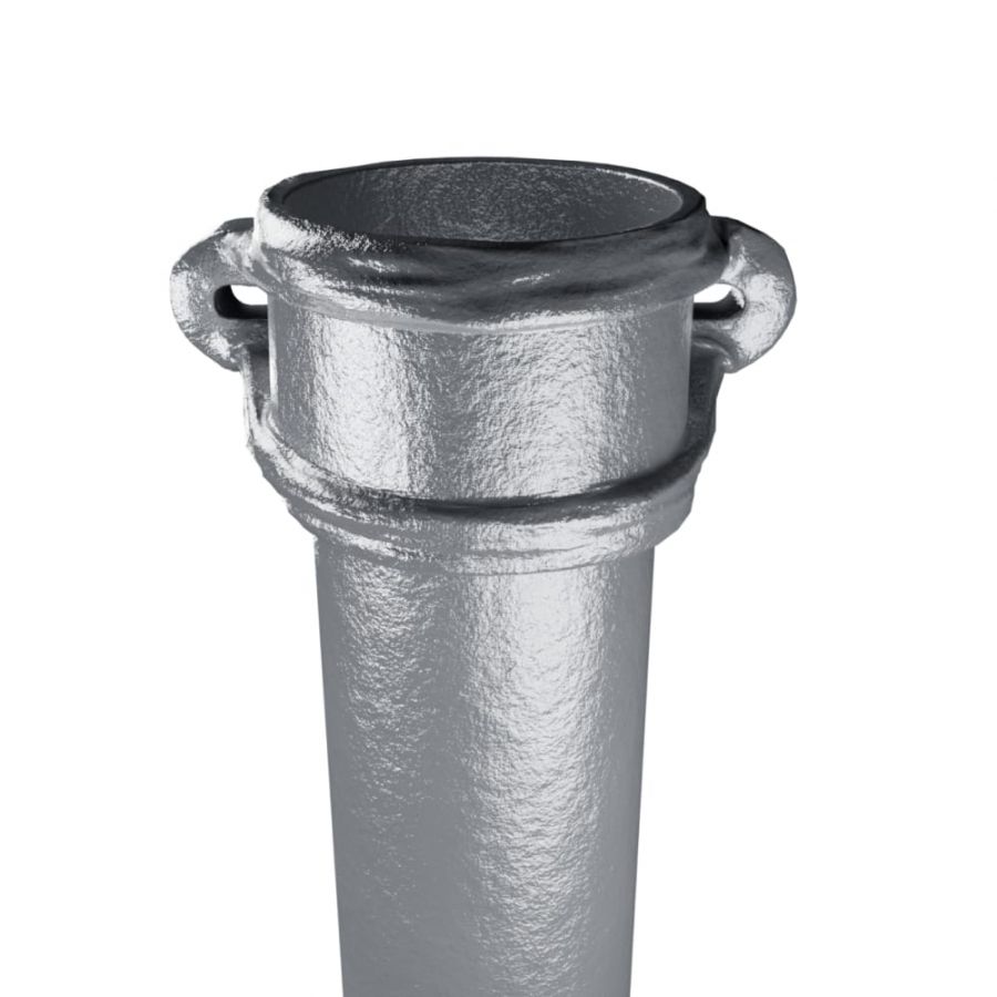 Cast Iron Round Eared Downpipe - Socket On One End - 75mm x 1829mm Primed