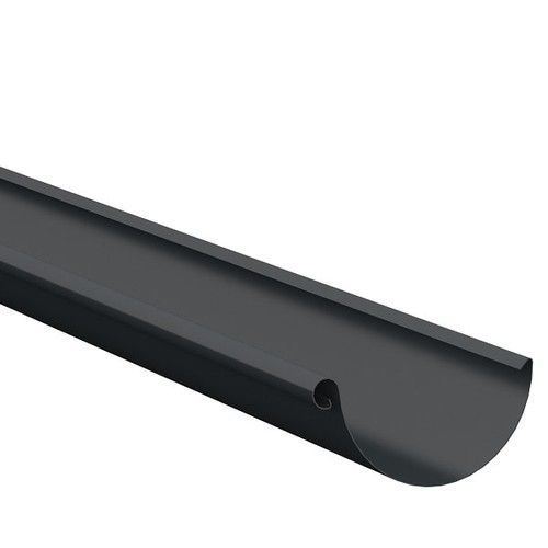 Lindab Steel Gutter - 190mm x 3mtr Anthracite Grey
