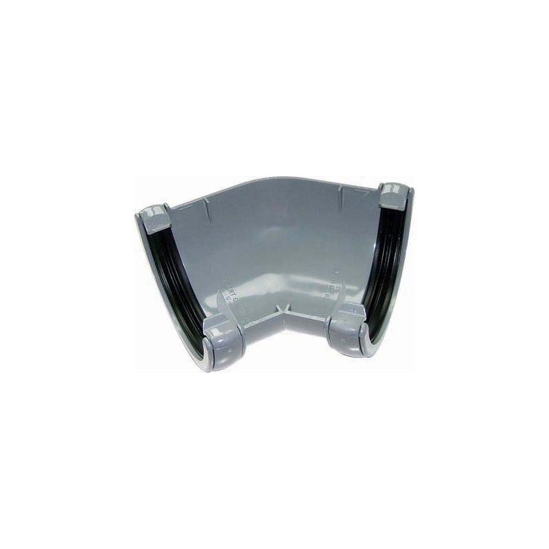 FloPlast Half Round Gutter Angle - 135 Degree x 112mm Grey