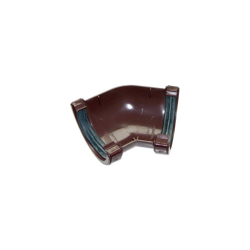FloPlast Mini Gutter Angle - 135 Degree x 76mm Brown