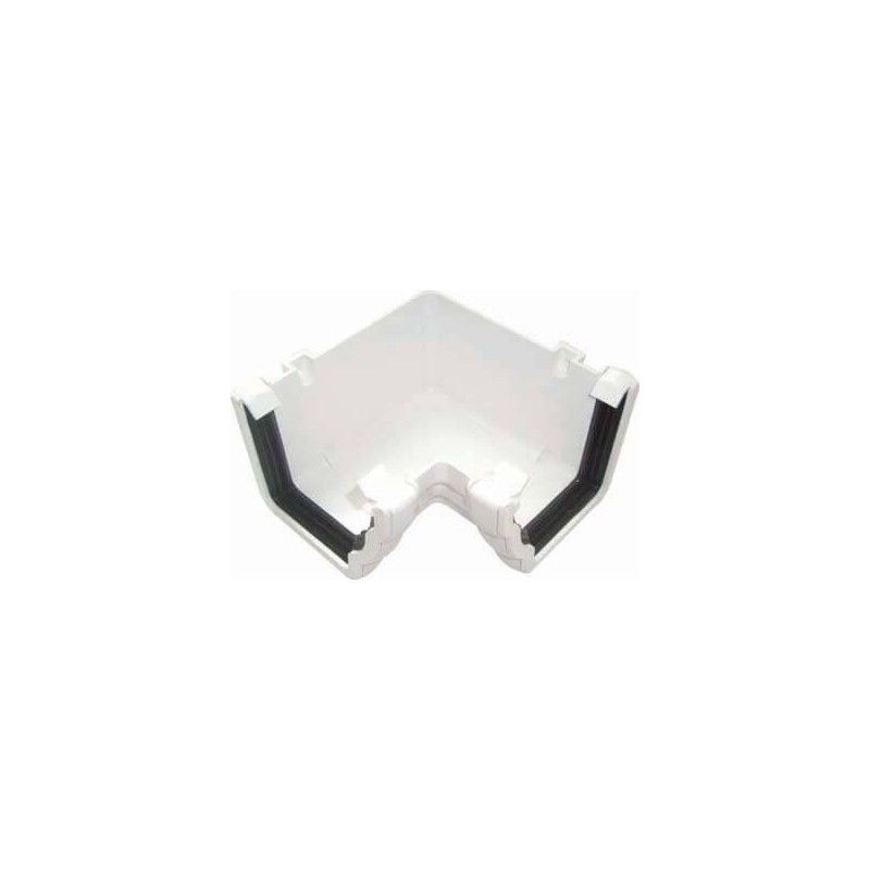 FloPlast Ogee Gutter Internal Angle - 90 Degree x 110mm x 80mm White