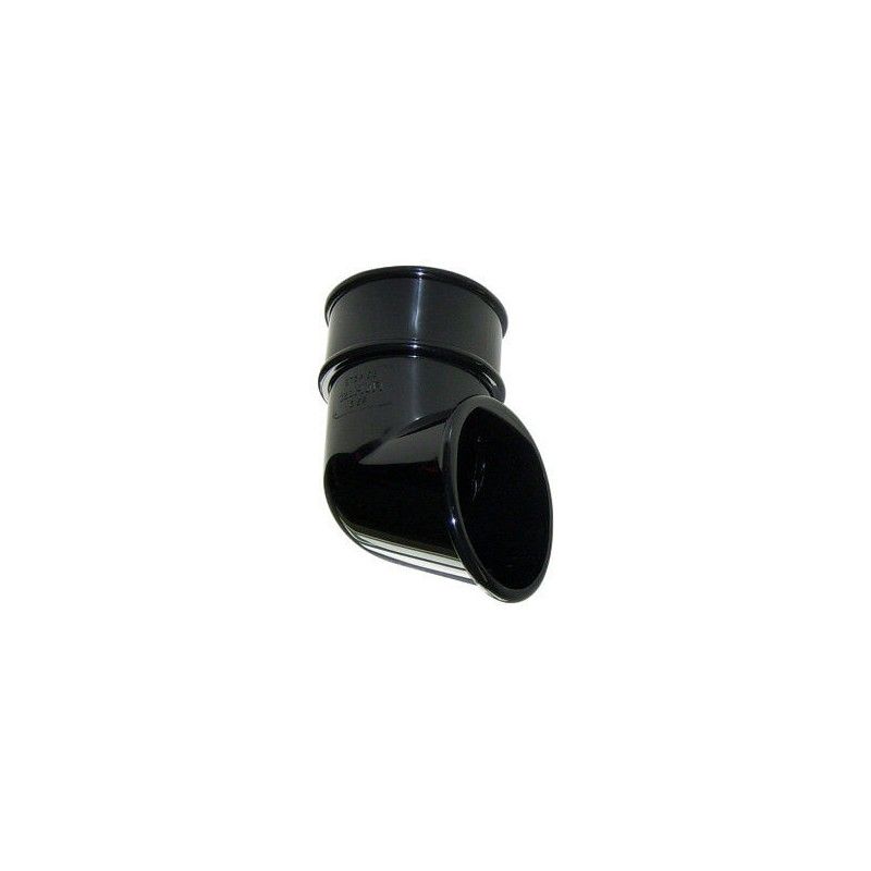 FloPlast Mini Gutter Downpipe Shoe - 50mm Black
