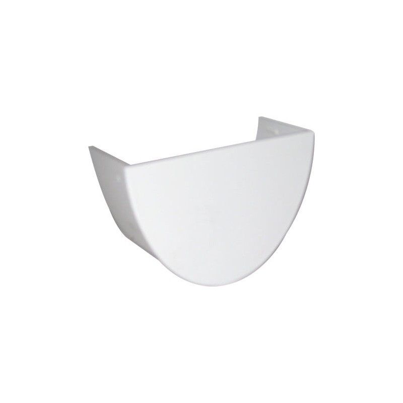 FloPlast Deepflow/ Hi-Cap Gutter Internal Stopend - 115mm x 75mm White