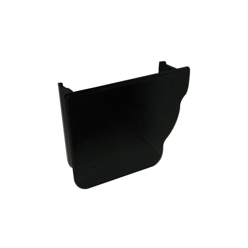 FloPlast Ogee Gutter Internal Stopend Left Hand - 110mm x 80mm Black