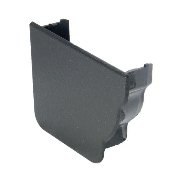 FloPlast Ogee Gutter Internal Stopend Left Hand - 110mm x 80mm Cast Iron Effect