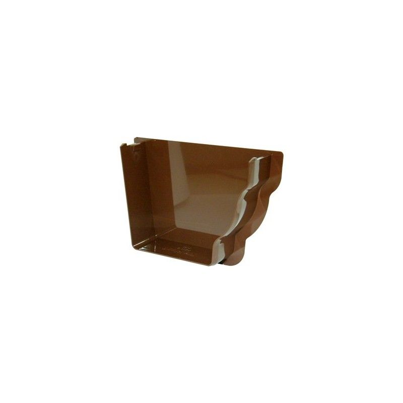 FloPlast Ogee Gutter Internal Stopend Right Hand - 110mm x 80mm Brown