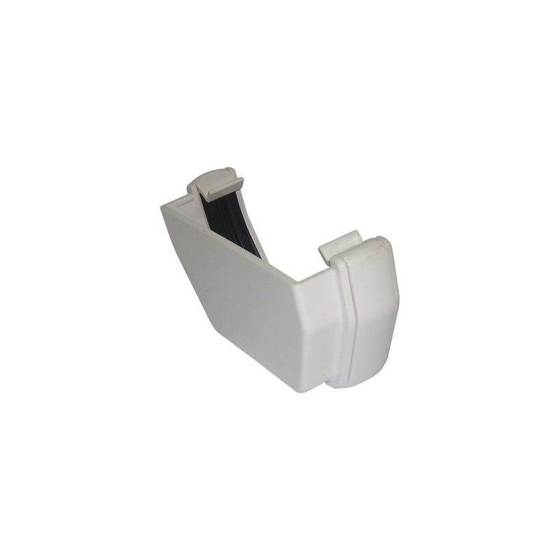 FloPlast Square Gutter External Stopend - 114mm White