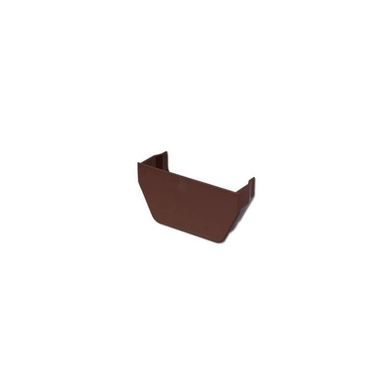 FloPlast Square Gutter Internal Stopend - 114mm Brown