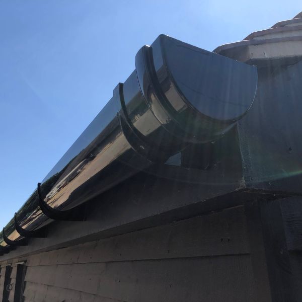 FloPlast Industrial/ Xtraflo Gutter External Stopend - 170mm Black