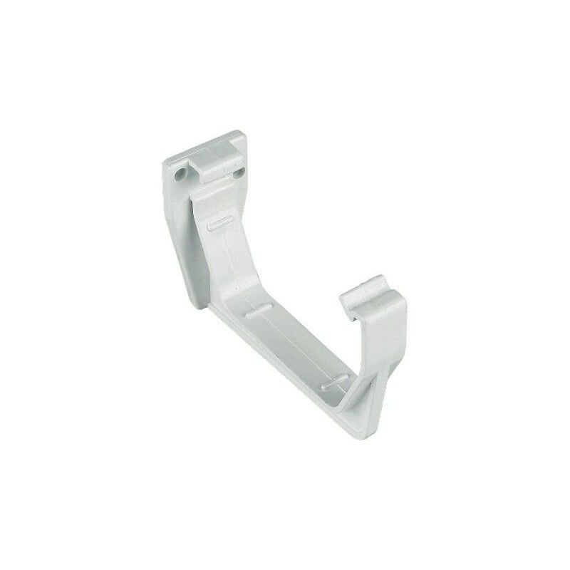 FloPlast Square Gutter Fascia Bracket - 114mm White - Pack of 2