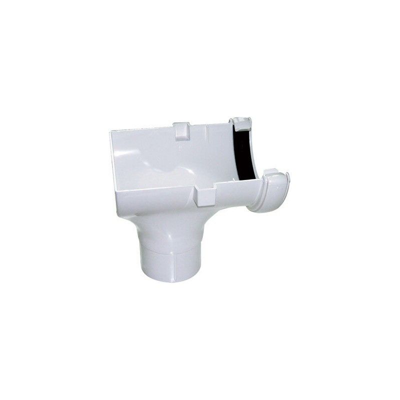 FloPlast Mini Gutter Stopend Outlet - 76mm White