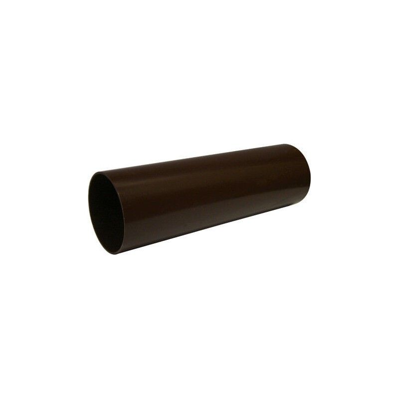 FloPlast Mini Gutter Downpipe - 50mm x 2mtr Brown