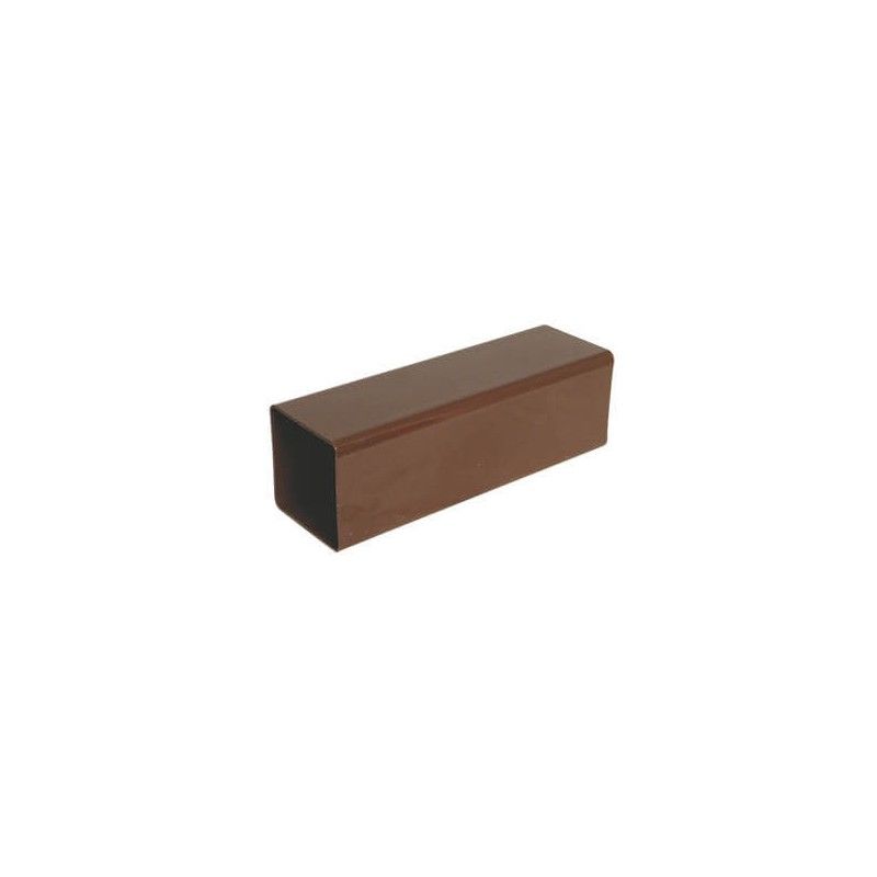 FloPlast Square Downpipe - 65mm x 4mtr Brown