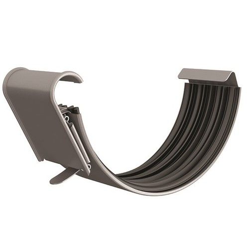 Lindab Steel Gutter Union - 150mm Anthracite Metallic