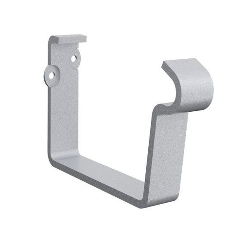 Lindab Rectangular Steel Gutter Fascia Bracket - 140mm Silver Metallic