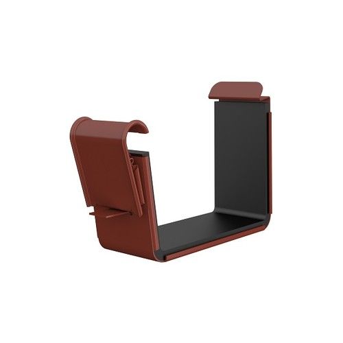 Lindab Rectangular Steel Gutter Union - 140mm Tile Red