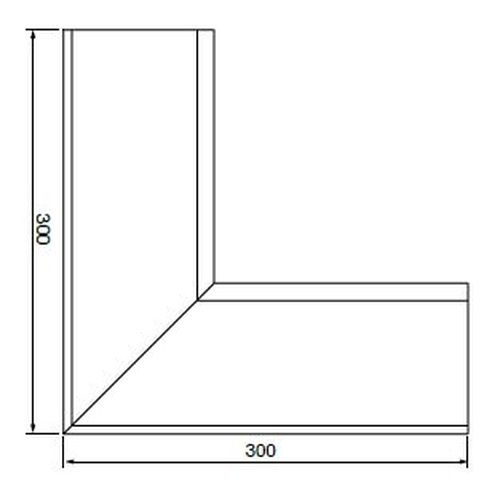 Lindab Rectangular Steel Gutter Internal Angle 90 - 140mm Black