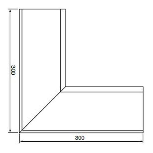 Lindab Rectangular Steel Gutter Internal Angle 90 - 140mm Antique White