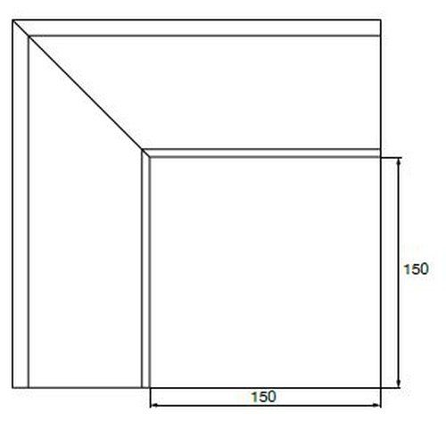 Lindab Rectangular Steel Gutter External Angle 90 - 140mm Tile Red