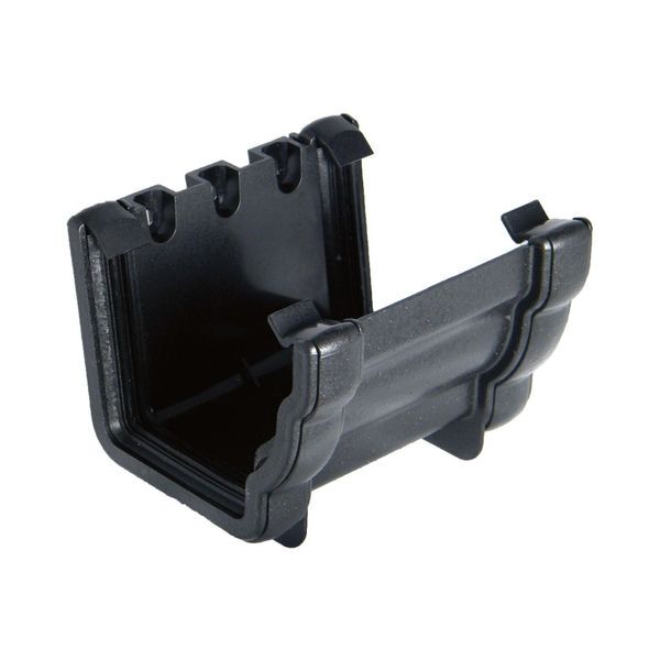 FloPlast Ogee Gutter Union Bracket - 110mm x 80mm Cast Iron Effect