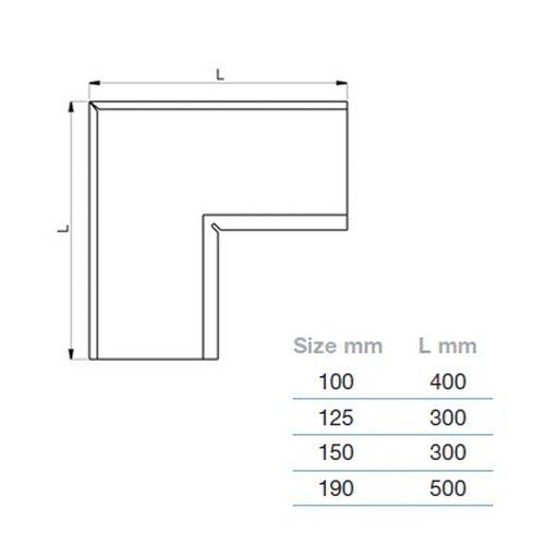 Lindab Steel Gutter Internal Angle 90 - 100mm Coffee Brown