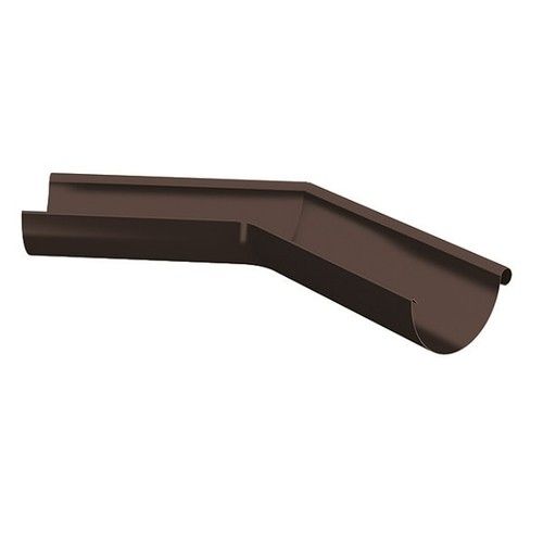 Lindab Steel Gutter External Angle 135 - 150mm Coffee Brown