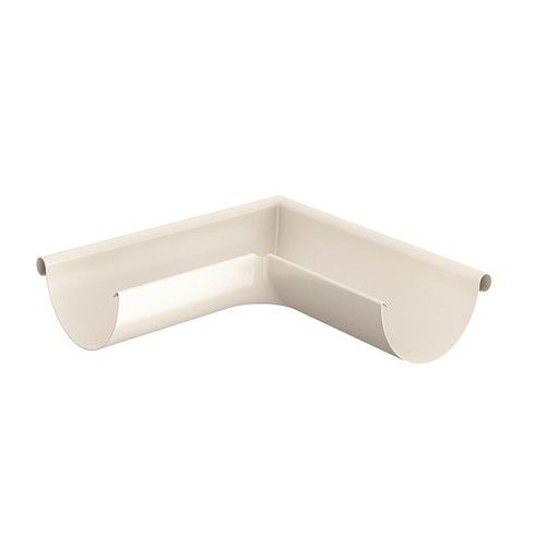 Lindab Steel Gutter External Angle 90 - 150mm Antique White