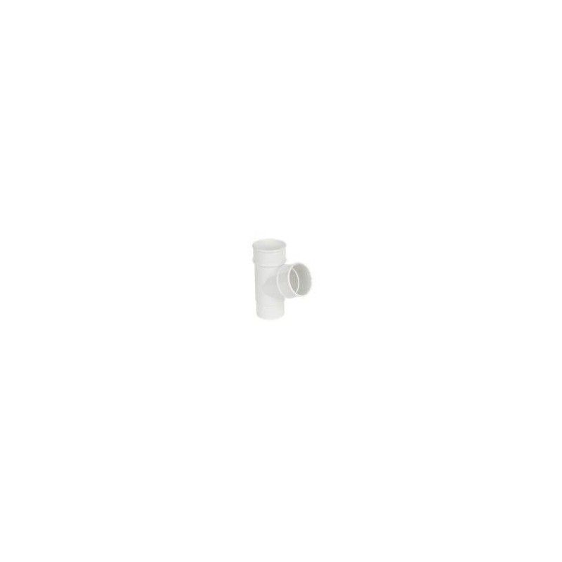 FloPlast Round Downpipe Branch - 112 Degree x 68mm White