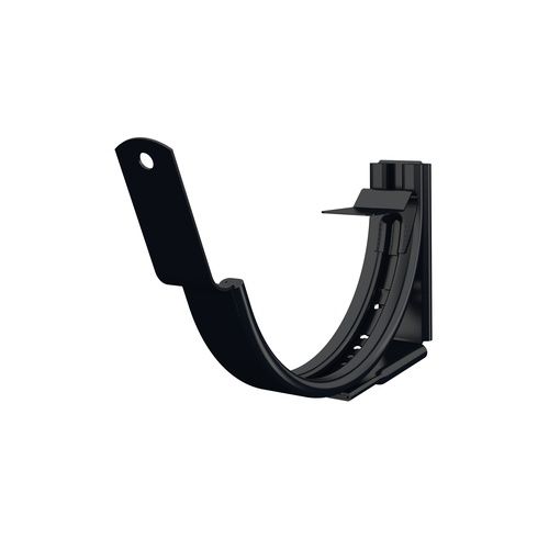 Lindab Steel Gutter Adjustable Fascia Bracket - 125mm Black