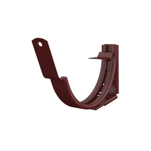 Lindab Steel Gutter Adjustable Fascia Bracket - 125mm Dark Red