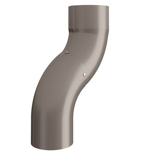 Lindab Steel One-Piece Downpipe Offset - 100mm Anthracite Metallic