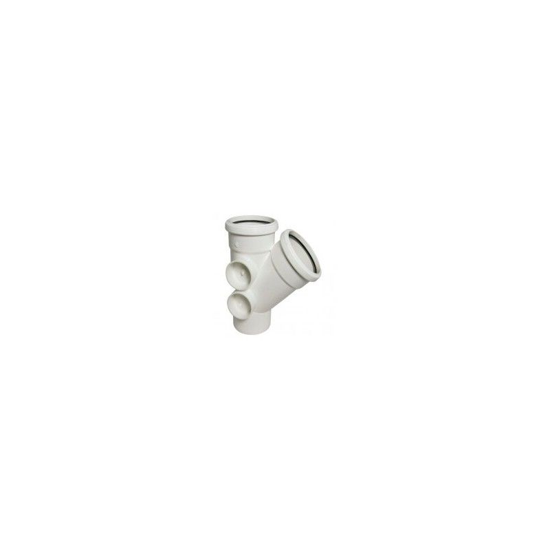 FloPlast Ring Seal Soil Branch - 135 Degree x 110mm White